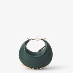 FENDI Fendigraphy Mini Dark green leather mini-bag
